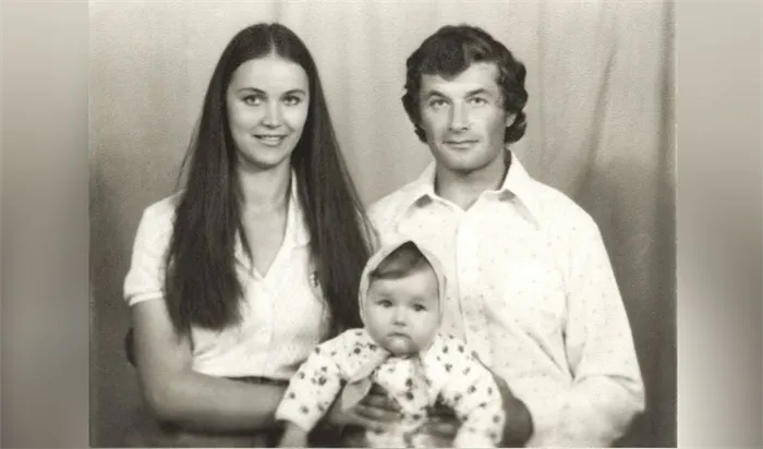 Оксана Федорова с родителями