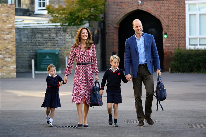 Принц Уильям и Кейт Миддлтон и их дети, принц Джордж и принцесса Шарлотта