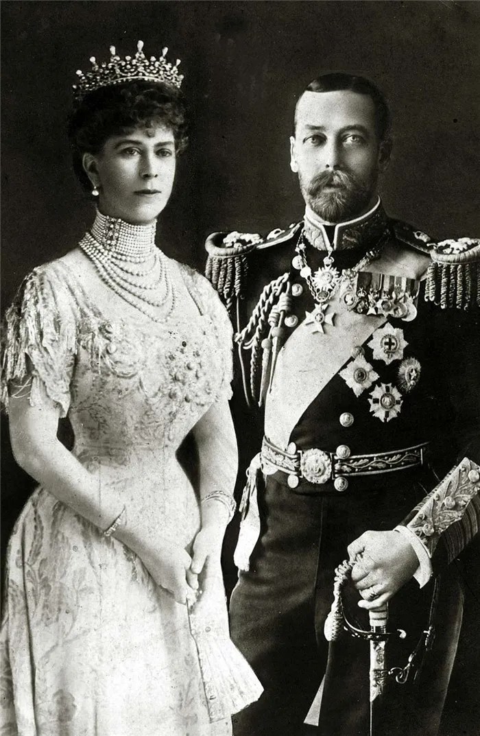 Король Георг V и его жена королева Мария (1865-1936)
