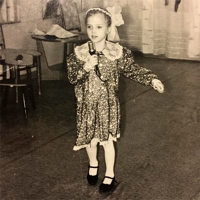 Алина Ланина в детстве.