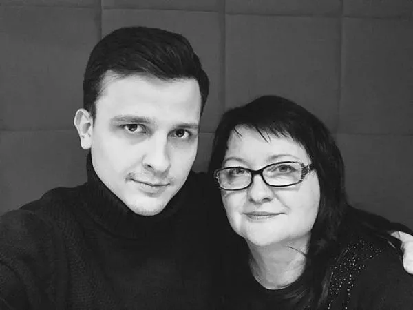 Алексей Гудошников и его мать