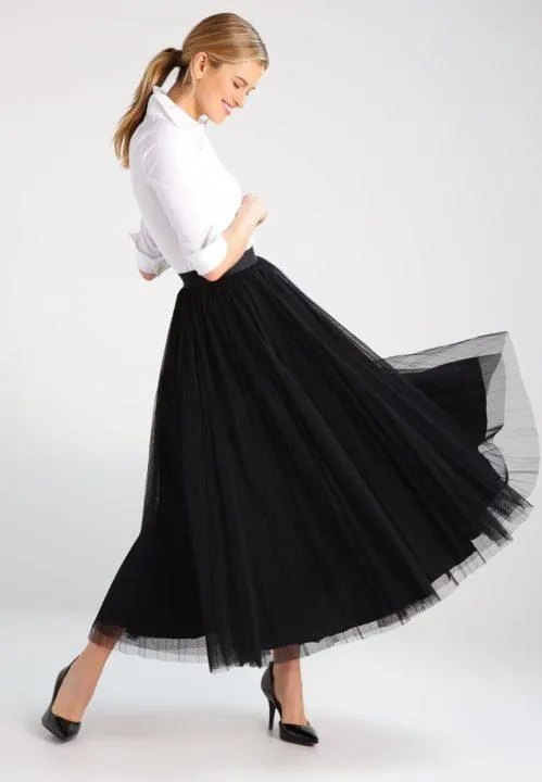 Такие разные черные юбки (50 фото) — С чем носить и как сочетать. Что можно одеть с черной юбкой 17