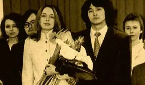 Свадьба Виктора Цоя и Марьяны Родванской.