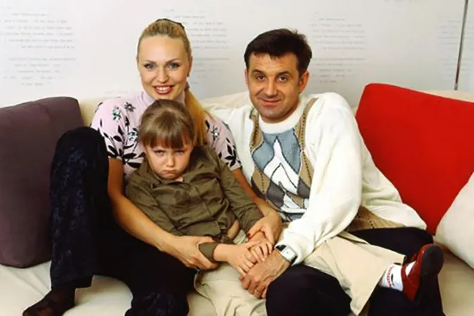 С Дмитрием Лютым и дочерью Дарьей