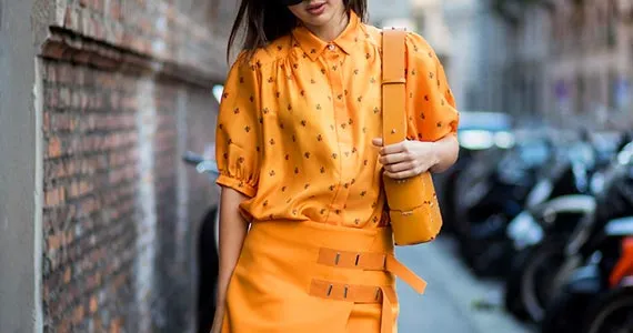 оранжевый цвет в одежде - как сочетать с другими цветами