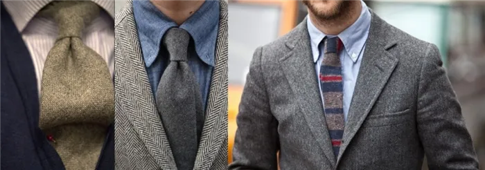 шерстяной мужской галстук 2