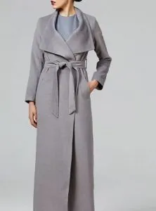 Пальто женское с запахом: длинное, короткое. Пальто без пуговиц с запахом как называется? 3
