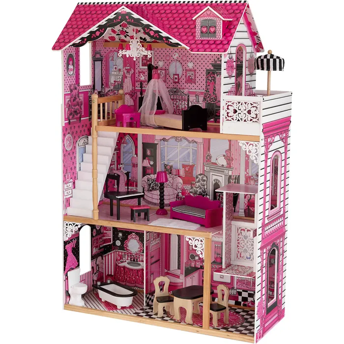 Пластиковые кукольные домики для Барби. Особенности, варианты, комплектации. Как выглядит дом барби? 10