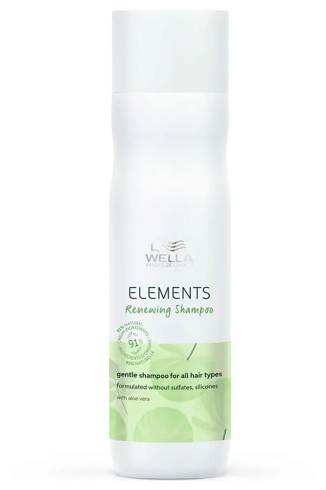 Обновляющий нежный шампунь для всех типов волос Wella Professionals Elements фото № 11