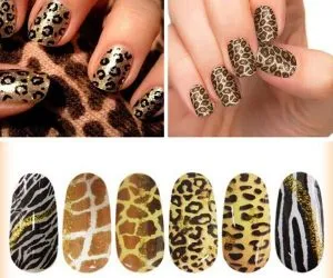 Современный дизайн леопардового маникюра. Как рисовать леопард на ногтях? 20