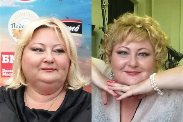 Юлия Сулес до и после похудения