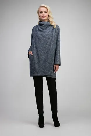 Женское пальто из шерсти и ангоры