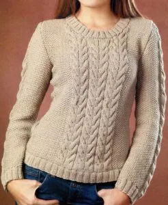 Вяжем свитер спицами, большая подборка схем и описаний. Как связать модный свитер? 37