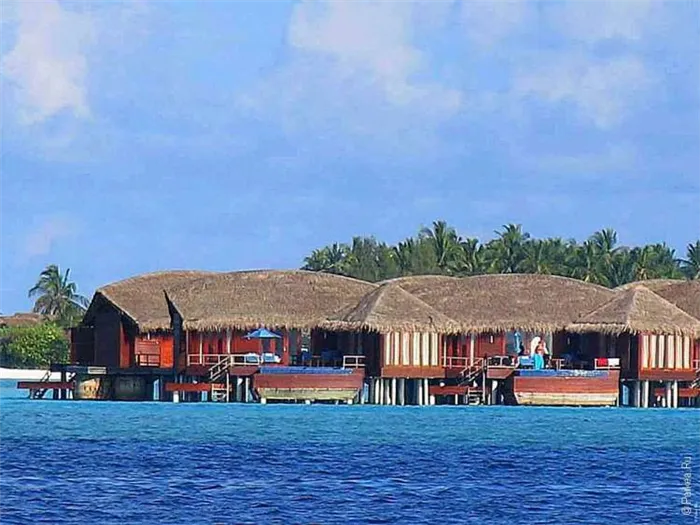 Просторные бунгало на Мальдивах
