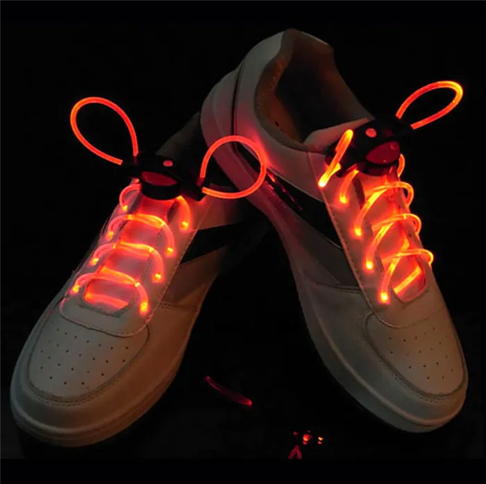 Светящиеся шнурки оранжевые