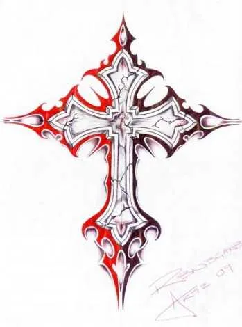 Как рисовать крест на записках в церкви. Как нарисовать православный крест карандашом? 2