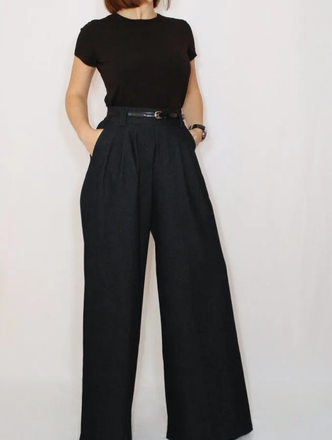 Широкие брюки — как носить летом 2022, чтобы создать эффектный и элегантный образ. Как называются широкие штаны женские 2022? 9