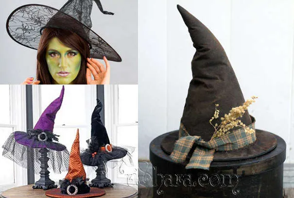 Шляпы ведьминские для Хэллоуина