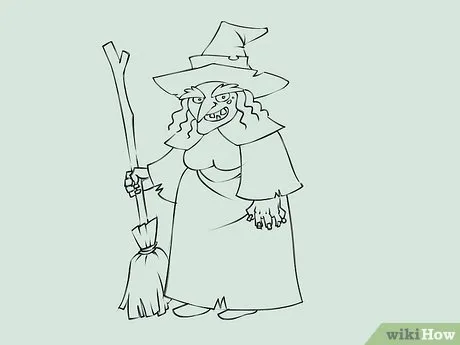 Изображение с названием Draw a Witch Step 8
