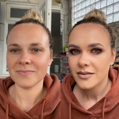 Как вечерний макияж меняет лицо: 20 реальных фото до и после. Как макияж меняет людей? 4