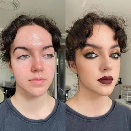Как вечерний макияж меняет лицо: 20 реальных фото до и после. Как макияж меняет людей? 3