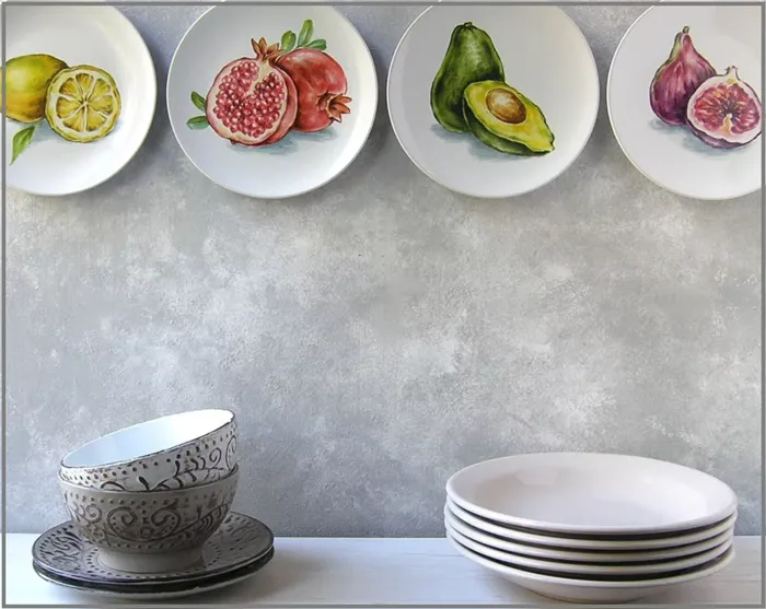 История появления сувенирных керамических тарелок. Тарелка на стену как называется. 5