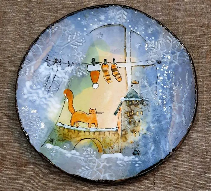Сувенирная тарелка с Кремлем Великого Новгорода