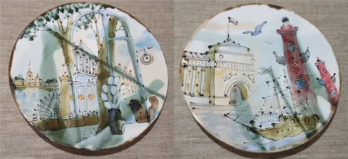 История появления сувенирных керамических тарелок. Тарелка на стену как называется. 2