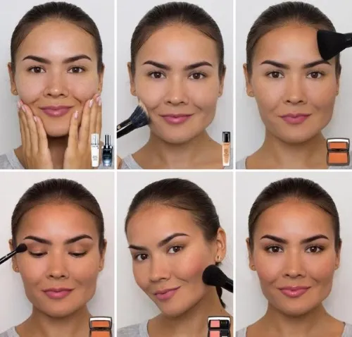 Последовательность нанесения макияжа на лицо. Пошаговая инструкция с фото и картинками. Уроки контурирования для начинающих