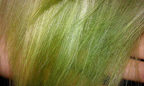 волосы с прозеленью после басмы