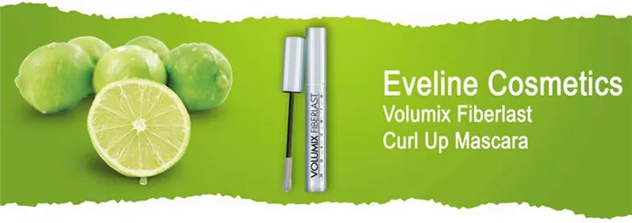 Тушь для ресниц масс-маркет ультраудлинняющая Eveline Cosmetics Volumix Fiberlast Curl Up Mascara