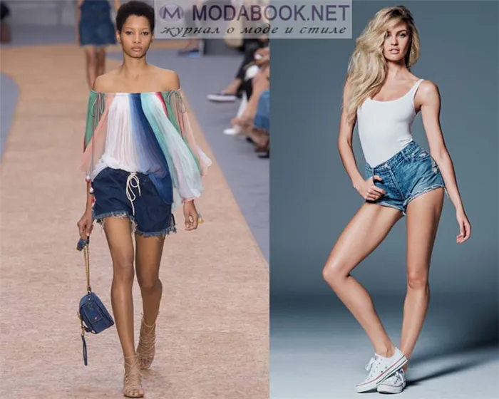 Женские шорты 2022-2023 – главные модные тренды на фото. Какие джинсовые шорты в моде 2022 женские. 7