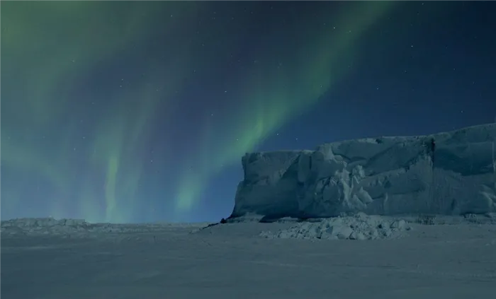 Полярная ночь на северном полюсе