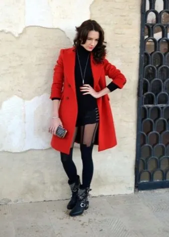 Как и с чем носить элегантно красное пальто женщине за 40. Как носить красное пальто. 5
