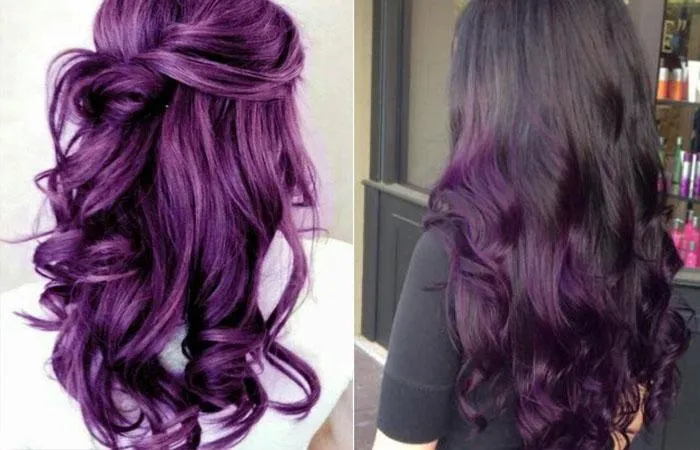 Как получить фиолетовый цвет волос: какая краска? Волосы с фиолетовым оттенком. Как покраситься в фиолетовый цвет. 9