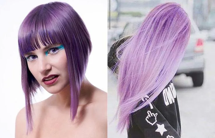 Как получить фиолетовый цвет волос: какая краска? Волосы с фиолетовым оттенком. Как покраситься в фиолетовый цвет. 6