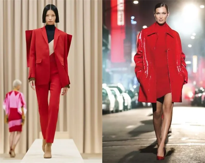 Тенденции на 2022: красный цвет - повседневный, женственный и практичный. Как носить красный цвет. 3