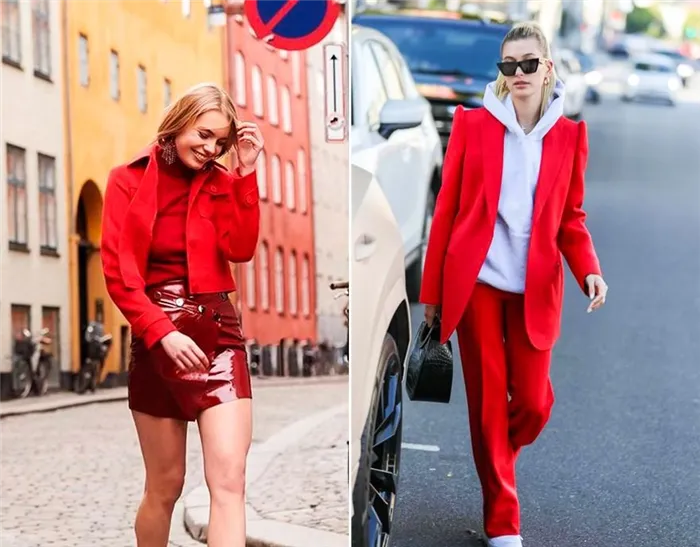 Тенденции на 2022: красный цвет - повседневный, женственный и практичный. Как носить красный цвет. 6