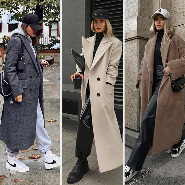 Кепка и пальто: как носить модно