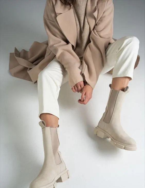 Женские ботинки челси: 35 модных образов, с чем носить. Как правильно носить джинсы челси и пальто. 33