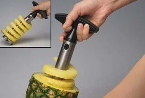 Как почистить ананас. Как правильно резать ананас. 6