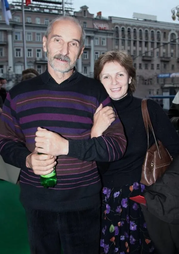 На фото: Петр Мамонов с женой Ольгой
