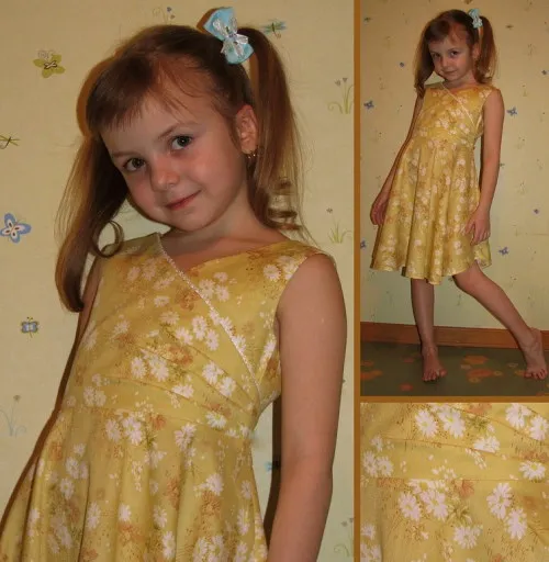 Платье в стиле ретро для девочки 4-5-6-7-8-9 лет своими руками