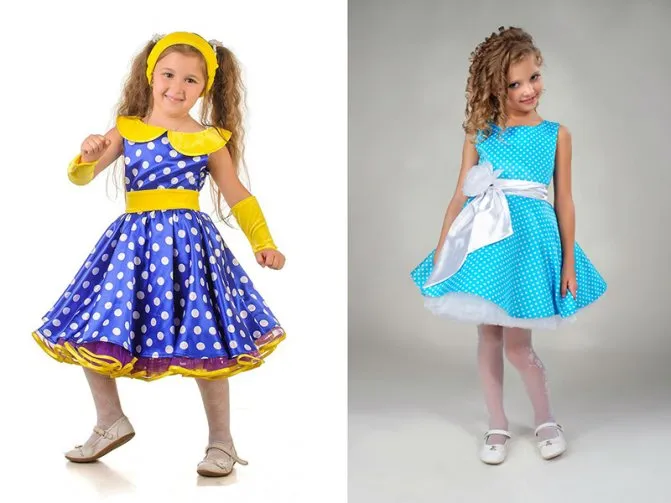 Платье в стиле ретро для девочки 4-5-6-7-8-9 лет своими руками. Как сшить платье стиляги для девочки. 11