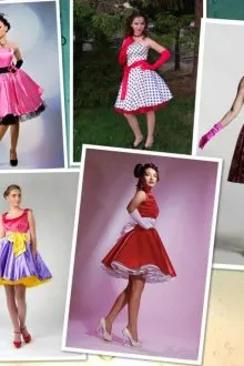 Платье в стиле ретро для девочки 4-5-6-7-8-9 лет своими руками. Как сшить платье стиляги для девочки. 3
