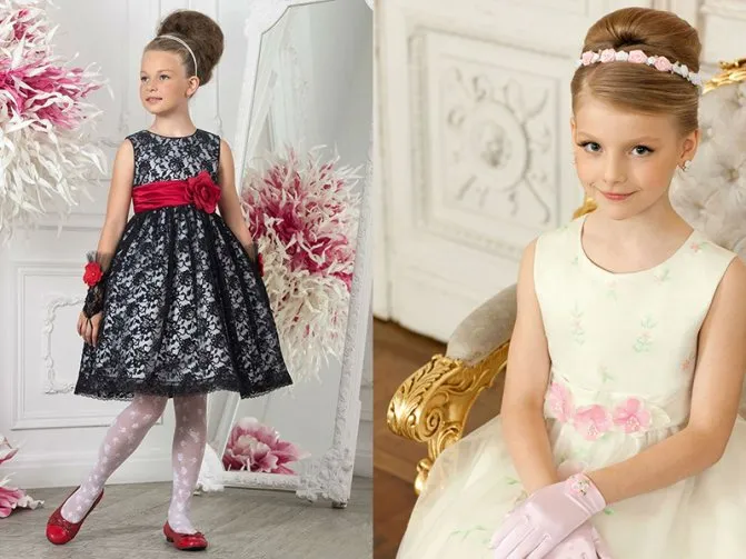 Платье в стиле ретро для девочки 4-5-6-7-8-9 лет своими руками. Как сшить платье стиляги для девочки. 14