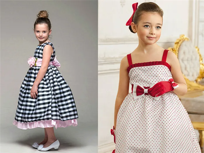 Платье в стиле ретро для девочки 4-5-6-7-8-9 лет своими руками. Как сшить платье стиляги для девочки. 4