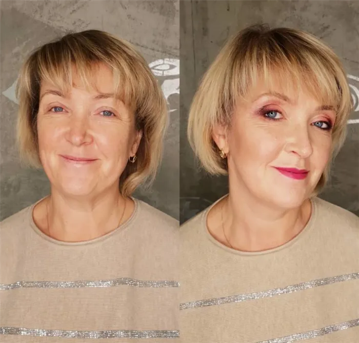 Возрастной макияж для женщин старше 40: пошаговое фото