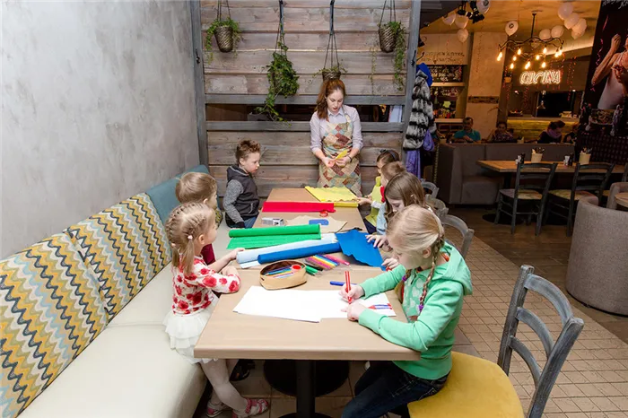 Рестораны с услугами для детей от 1 до 3 лет в Москве. Рестораны куда можно пойти с детьми. 13