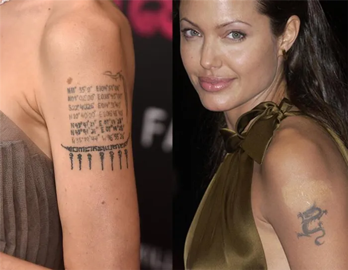 Татуировки Анджелины Джоли и их значения. Тату как у анджелины джоли. 2